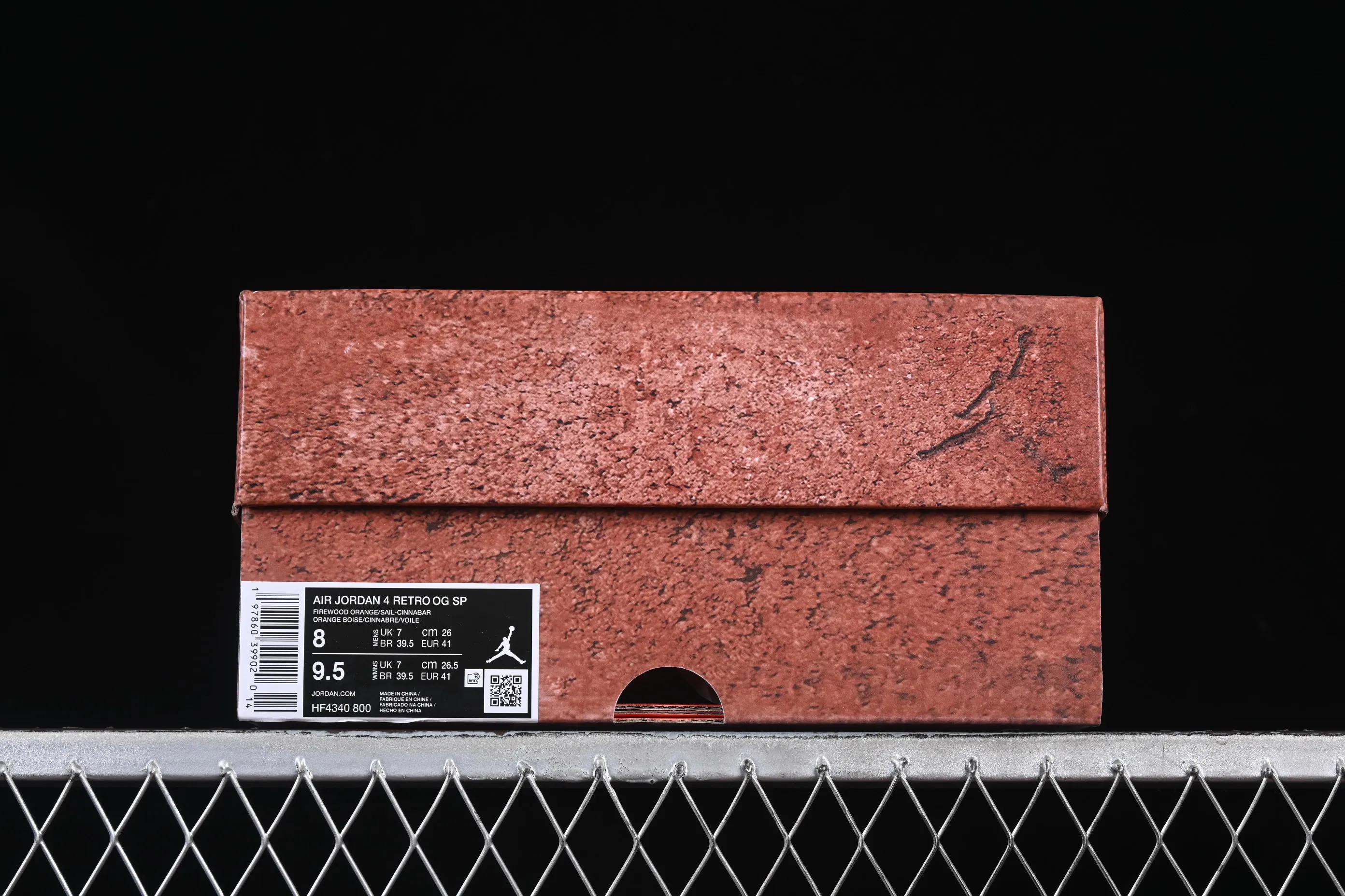 All categories Air Jordan Jordan series basketball shoes Air Jordan 4 cost-effective version Nigel Sylvester x Air Jordan 4 OG "Brick By Brick" AJ4 Joe 4 orange brown HF4340-800